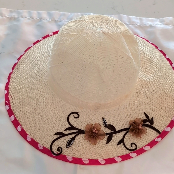 Summer Accessories - Sun Hat floral adult size